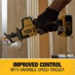 DEWALT DCS369BW240 ATOMIC 20V MAX Cordless Brushless Compact Reciprocating Saw and (1) 20V MAX Compact Lithium-Ion 4.0Ah Battery