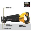 DEWALT DCS386BW606 20V MAX Lithium Ion Cordless Brushless Reciprocating Saw with FLEXVOLT Advantage and FLEXVOLT 6.0Ah Battery