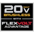 DEWALT DCS386BW606 20V MAX Lithium Ion Cordless Brushless Reciprocating Saw with FLEXVOLT Advantage and FLEXVOLT 6.0Ah Battery