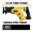 DEWALT DCS387B 20V MAX Cordless Compact Reciprocating Saw (Tool Only)