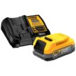 DEWALT DCH133BWP034C 20V MAX Cordless Brushless 1 in. SDS Plus D-Handle Rotary Hammer and 20V POWERSTACK Battery Starter Kit