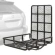 Elevate Outdoor UCC500 500 lb. Capacity Hitch-Mounted Steel Cargo Carrier with Ramp