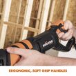 Evolution Power Tools R230RCP 7 Amp Multi-Material Reciprocating Saw with 4-Blades