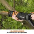 Evolution Power Tools R230RCP 7 Amp Multi-Material Reciprocating Saw with 4-Blades
