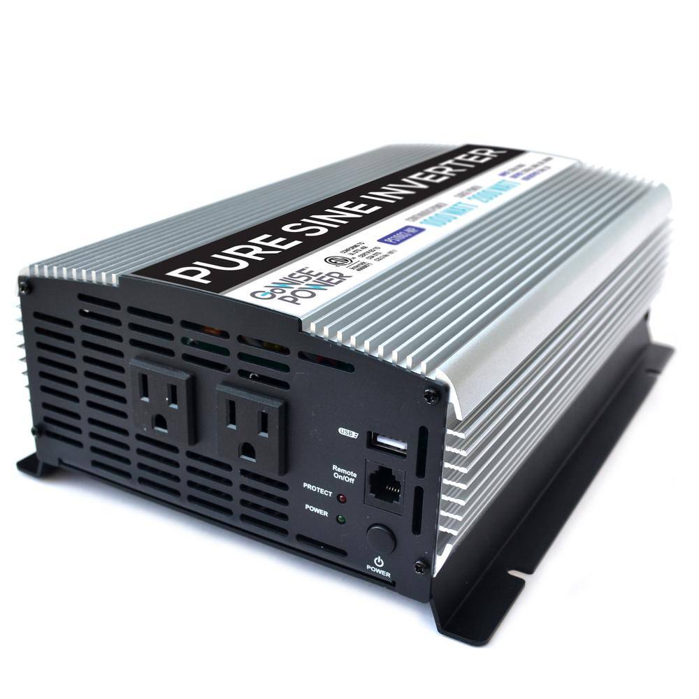 GoWISE USA PS1002 1,000-Watt Continuous/2,000-Watt Peak Pure Sine Wave Inverter GoWISE USA PS1002 1,000-Watt Continuous/2,000-Watt Peak Pure Sine Wave Inverter