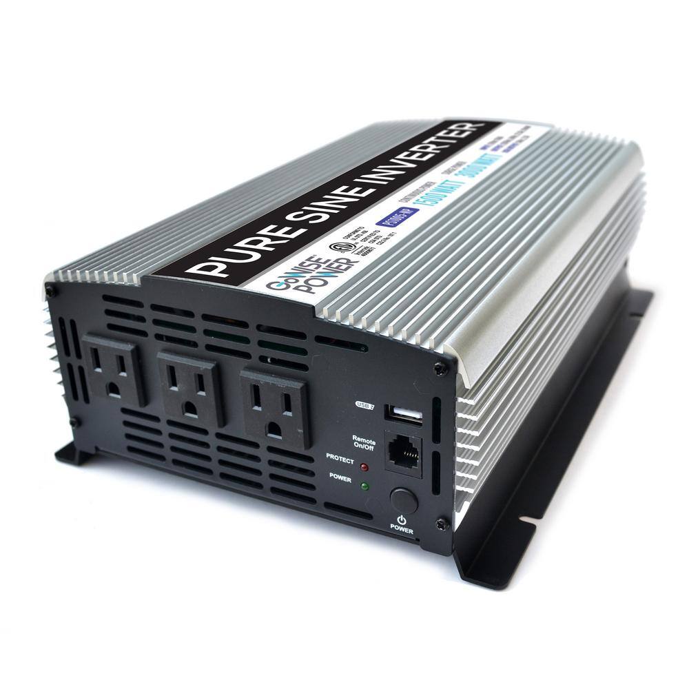 GoWISE USA 1,500-Watt Continuous/3,000-Watt Peak Pure Sine Wave Inverter GoWISE USA 1,500-Watt Continuous/3,000-Watt Peak Pure Sine Wave Inverter