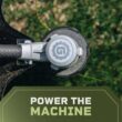 Green Machine 62V 16 in. Cordless Carbon Fiber Shaft String Trimmer Brushless motor and Auto-Wind spool with 2.5AH Battery and Charger
