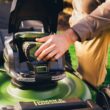 Green Machine GMSM6200 62V Brushless 22 in. Electric Cordless Battery Self- Propelled Lawn Mower with 2 4.0 Ah Batteries and Charger