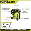 RYOBI RY40WD01B-RY124050VNM 40V 10 Gal. Cordless Wet/Dry Vacuum with 40V HP Brushless EZClean 600 PSI Power Cleaner (Tools Only)