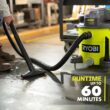 RYOBI RY40WD01K-RY124052KVNM 40V 10 Gal. Cordless Wet/Dry Vacuum with 40V HP Brushless EZClean 600 PSI Power Cleaner, (2) Batteries, and (2) Chargers