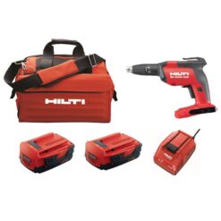 Hilti 3661502 22-Volt Cordless Brushless SD 5000 Drywall Screwdriver Kit with Charger, (2) 2.6 Ah Batteries Pack, Bit, and Bag