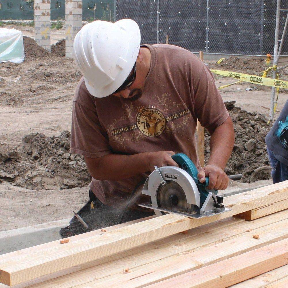 Makita 5007F 7-1/4 in. 15 Amp Corded Circular Saw with Dust Port 2 LED Lights 24T Carbide Blade Makita 5007F 7-1/4 in. 15 Amp Corded Circular Saw with Dust Port 2 LED Lights 24T Carbide Blade - Image 14
