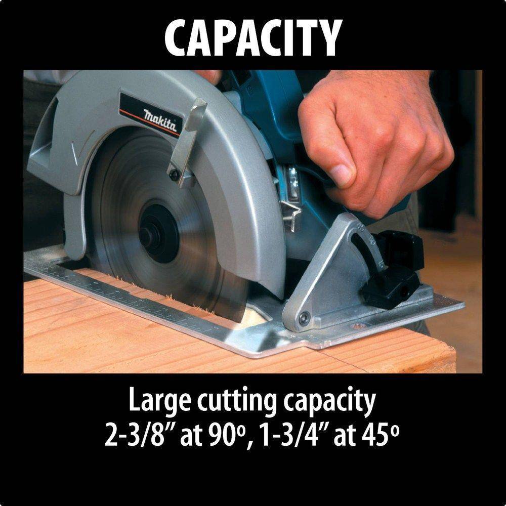 Makita 5007F 7-1/4 in. 15 Amp Corded Circular Saw with Dust Port 2 LED Lights 24T Carbide Blade Makita 5007F 7-1/4 in. 15 Amp Corded Circular Saw with Dust Port 2 LED Lights 24T Carbide Blade - Image 13