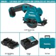Makita 12V max CXT Lithium-Ion Cordless 3-3/8 in. Circular Saw Kit, Case (2.0Ah)