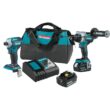 Makita 18V LXT Lithium-Ion Brushless Cordless Combo Kit 5.0 Ah (2-Piece) with bonus 18V LXT 6-1/2 in. Lightweight Circular Saw