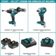 Makita 18V LXT Lithium-Ion Brushless Cordless Combo Kit 5.0 Ah (2-Piece) with bonus 18V LXT 6-1/2 in. Lightweight Circular Saw