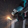 Makita HR2641X1 8 Amp 1 in. Corded SDS-Plus Concrete/Masonry AVT Rotary Hammer Drill with 4-1/2 in. Corded Angle Grinder with Hard Case