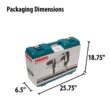 Makita HR4002 10 Amp 1-9/16 in. Corded SDS-MAX Concrete/Masonry Rotary Hammer Drill with Side Handle and Hard Case