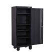 Husky H27LOCKER4 Heavy-Duty 27.5 in. 4-Shelf Matte Black Rolling Side Tool Locker