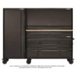 Husky H27LOCKER4 Heavy-Duty 27.5 in. 4-Shelf Matte Black Rolling Side Tool Locker