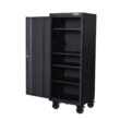 Husky H27LOCKER4 Heavy-Duty 27.5 in. 4-Shelf Matte Black Rolling Side Tool Locker