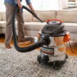 RIDGID WD1060A 10 Gallon 6.0 Peak HP Stainless Steel Wet/Dry Shop Vacuum with Filter, Dust Bags, Locking Hose and Accessories