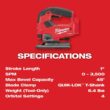 Milwaukee 2830-20-2737-20 M18 FUEL 18V Lithium-Ion Cordless 7-1/4 in. Rear Handle Circular Saw with M18 FUEL Jig Saw