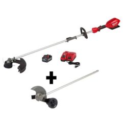 Milwaukee 2825-21ST-49-16-2718 M18 FUEL 18 V Lithium Ion Brushless Cordless String Trimmer 8.0Ah Kit with M18 FUEL Edger Attachment