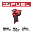 Milwaukee 2446-21XC-2554-20 M12 12V Li-Ion Cordless Grease Gun Kit with Stubby 3/8 in. Impact Wrench, One 3.0 Ah Battery, Charger and Tool Bag