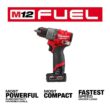 Milwaukee 3404-22 M12 FUEL 12V Lithium-Ion Brushless Cordless 1/2 in. Hammer Drill Kit with 4.0 Ah and 2.0 Ah Battery and Soft Case