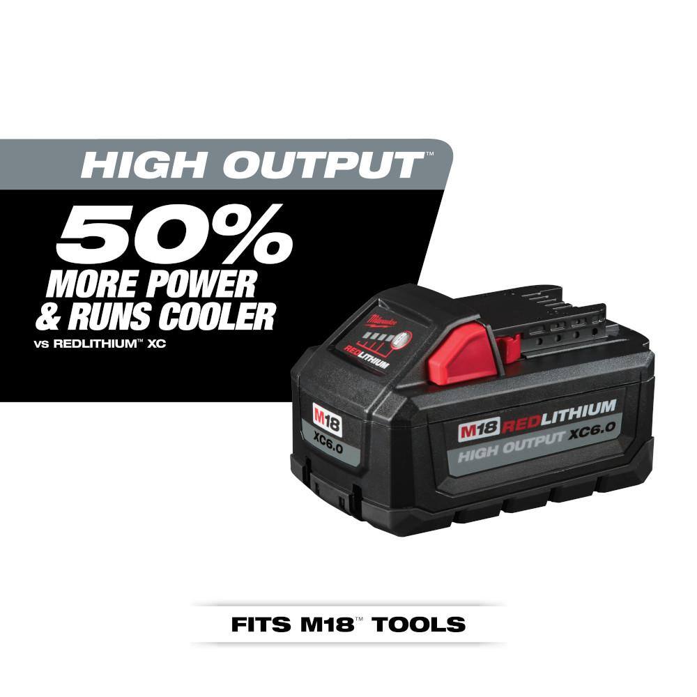 Milwaukee 2850-22CT-48-11-1862 M18 18V Lithium-Ion Brushless Cordless 1/4 in. Impact Driver Kit with Two 2.0 Ah and Two 6.0Ah Batteries Milwaukee 2850-22CT-48-11-1862 M18 18V Lithium-Ion Brushless Cordless 1/4 in. Impact Driver Kit with Two 2.0 Ah and Two 6.0Ah Batteries - Image 3