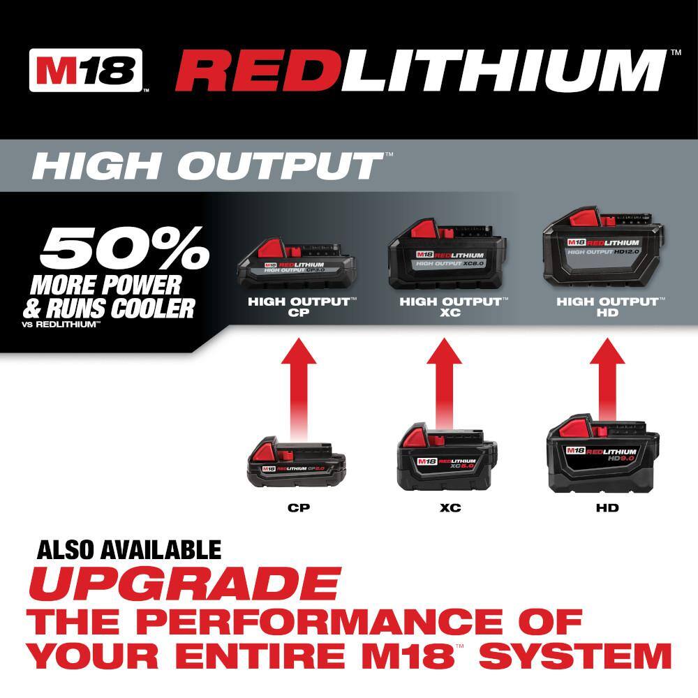Milwaukee 2850-22CT-48-11-1862 M18 18V Lithium-Ion Brushless Cordless 1/4 in. Impact Driver Kit with Two 2.0 Ah and Two 6.0Ah Batteries Milwaukee 2850-22CT-48-11-1862 M18 18V Lithium-Ion Brushless Cordless 1/4 in. Impact Driver Kit with Two 2.0 Ah and Two 6.0Ah Batteries - Image 7