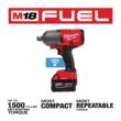 Milwaukee M18 FUEL ONE-KEY 18V Lithium-Ion Brushless Cordless 3/4 in. Impact Wrench w/ Friction Ring & M18 5.0 Ah Battery