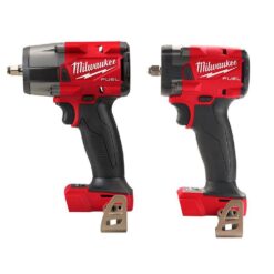 Milwaukee 2960-20-2854-20 M18 FUEL GEN-2 18V Lithium-Ion Mid Torque and Compact Brushless Cordless 3/8 in. Impact Wrenches (2-Tool)