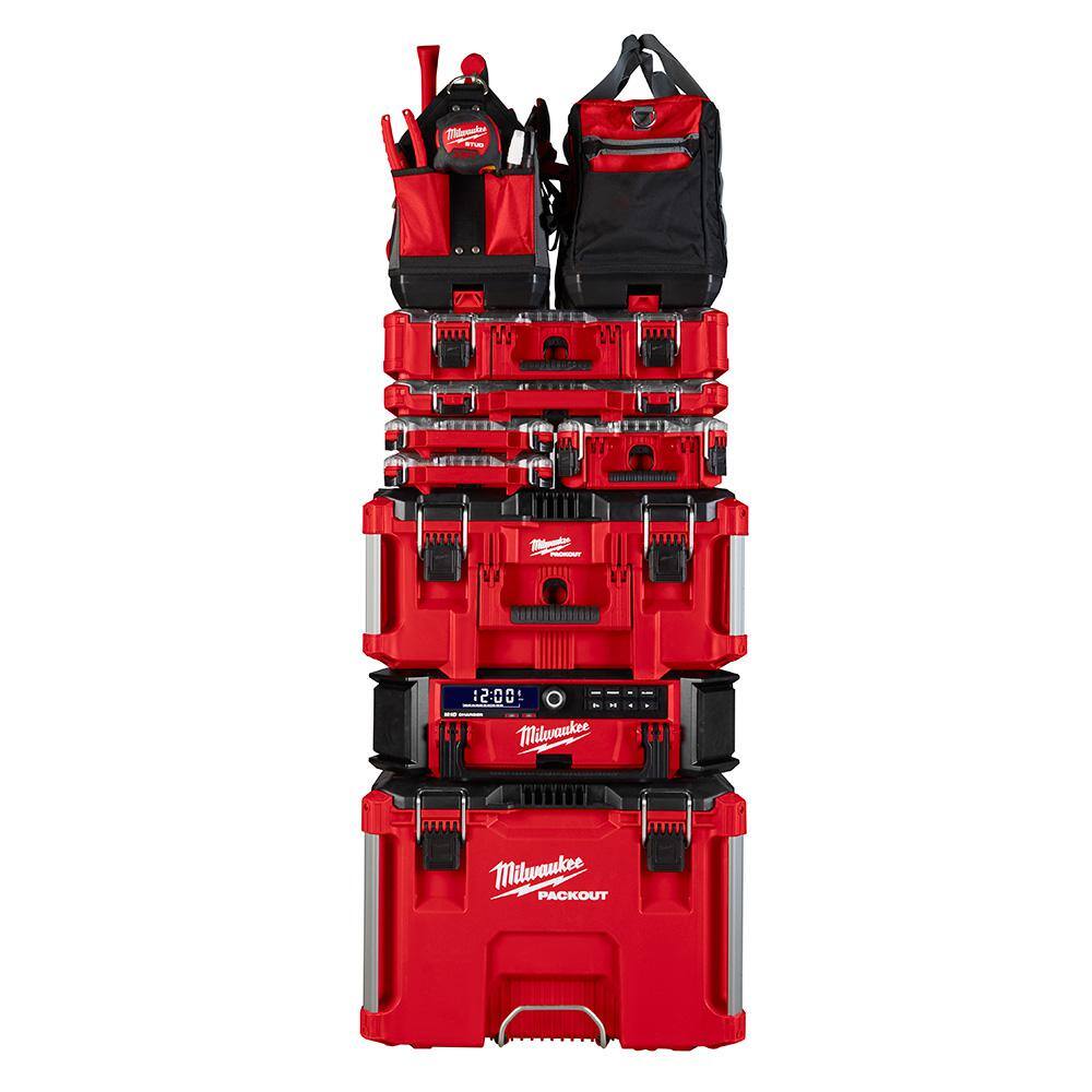 Milwaukee 2950-20 M18 Lithium-Ion Cordless PACKOUT Radio/Speaker with Built-In Charger Milwaukee 2950-20 M18 Lithium-Ion Cordless PACKOUT Radio/Speaker with Built-In Charger - Image 8