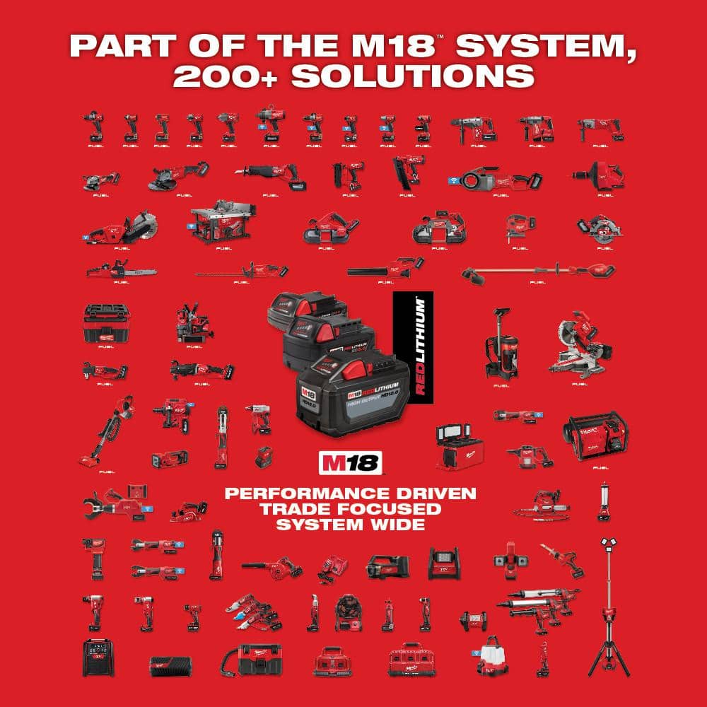 Milwaukee M18 18V Lithium-Ion Cordless Multi-Tool with 2.0 Ah Compact Battery Milwaukee M18 18V Lithium-Ion Cordless Multi-Tool with 2.0 Ah Compact Battery - Image 10
