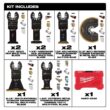 Milwaukee 2836-21-49-10-9113 M18 FUEL 18V Lithium-Ion Cordless Brushless Oscillating Multi-Tool Kit W/ Multi-Tool Blade Kit (9-Piece)