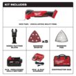 Milwaukee 2836-21-49-10-9113 M18 FUEL 18V Lithium-Ion Cordless Brushless Oscillating Multi-Tool Kit W/ Multi-Tool Blade Kit (9-Piece)