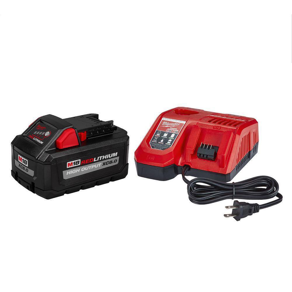 Milwaukee 48-59-1880 M18 18-Volt Lithium-Ion HIGH OUTPUT Starter Kit with XC 8.0Ah Battery and Rapid Charger Milwaukee 48-59-1880 M18 18-Volt Lithium-Ion HIGH OUTPUT Starter Kit with XC 8.0Ah Battery and Rapid Charger