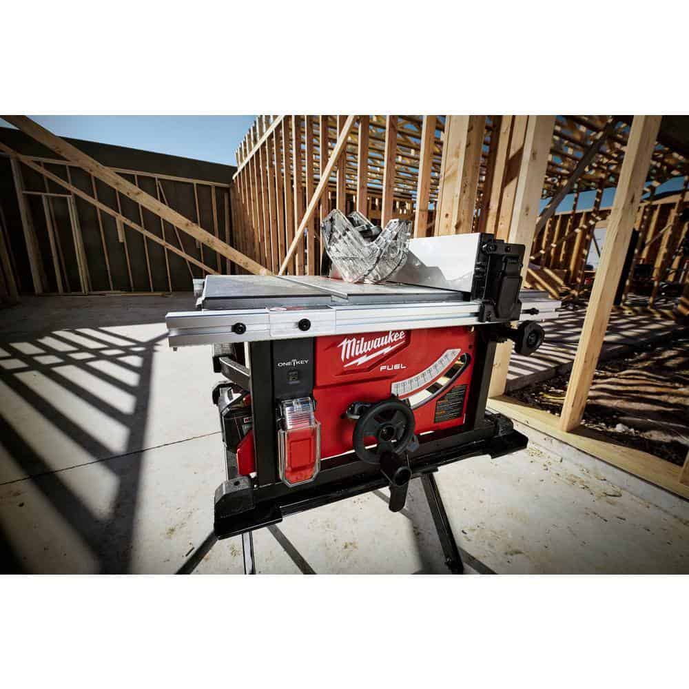 Milwaukee 2736-21HD M18 FUEL ONE-KEY 18- volt Lithium-Ion Brushless Cordless 8-1/4 in. Table Saw Kit W/(1) 12.0Ah Battery & Rapid Charger Milwaukee 2736-21HD M18 FUEL ONE-KEY 18- volt Lithium-Ion Brushless Cordless 8-1/4 in. Table Saw Kit W/(1) 12.0Ah Battery & Rapid Charger - Image 13