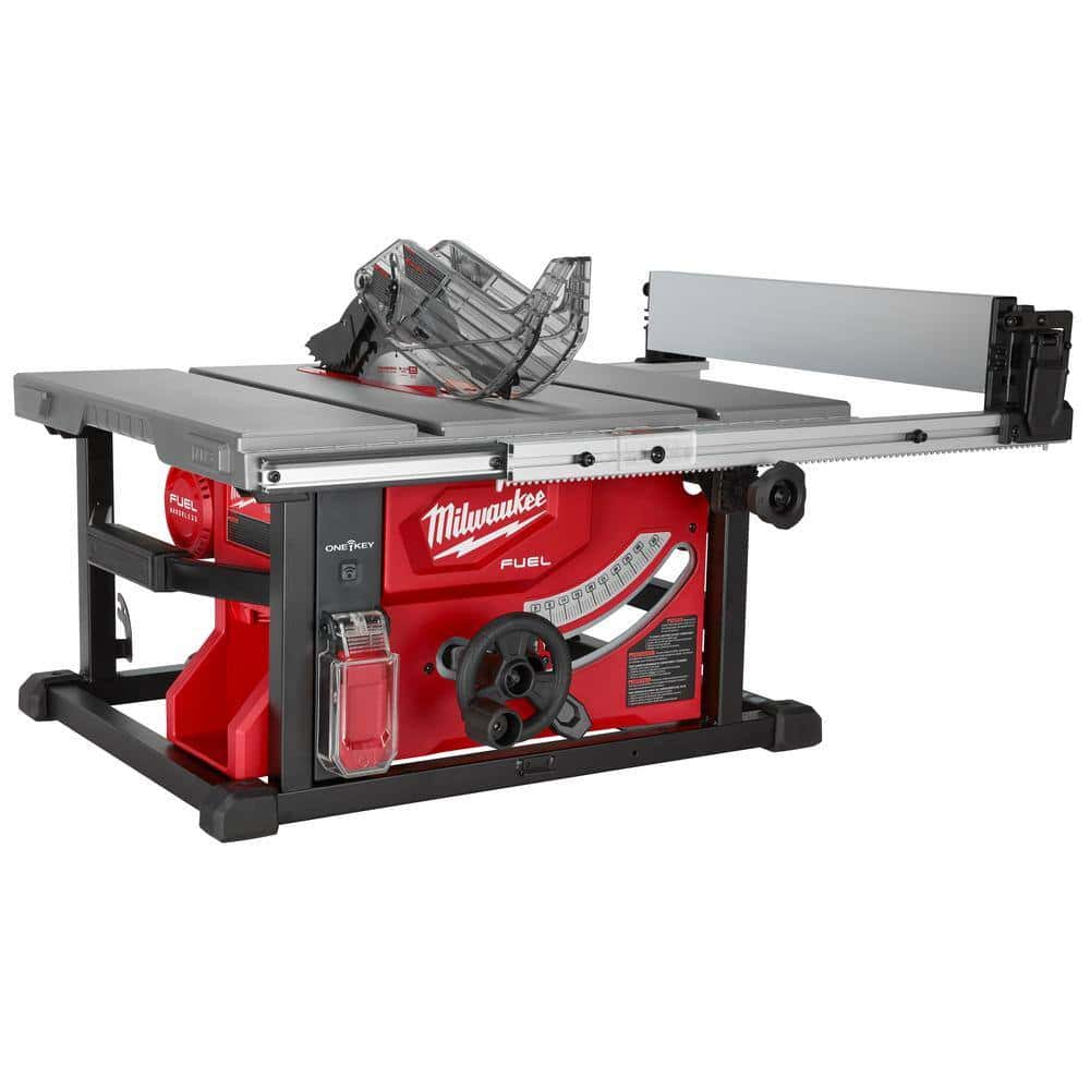 Milwaukee 2736-21HD M18 FUEL ONE-KEY 18- volt Lithium-Ion Brushless Cordless 8-1/4 in. Table Saw Kit W/(1) 12.0Ah Battery & Rapid Charger Milwaukee 2736-21HD M18 FUEL ONE-KEY 18- volt Lithium-Ion Brushless Cordless 8-1/4 in. Table Saw Kit W/(1) 12.0Ah Battery & Rapid Charger - Image 4