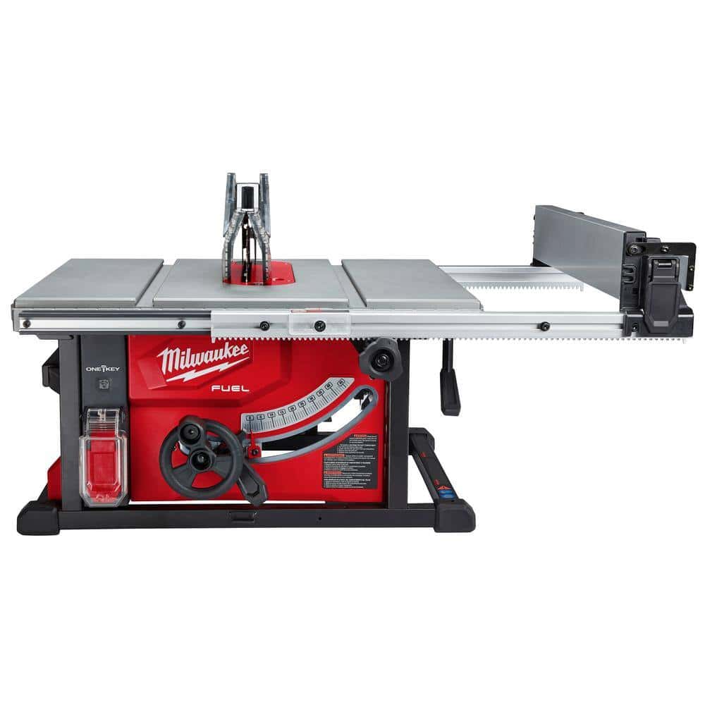 Milwaukee 2736-21HD M18 FUEL ONE-KEY 18- volt Lithium-Ion Brushless Cordless 8-1/4 in. Table Saw Kit W/(1) 12.0Ah Battery & Rapid Charger Milwaukee 2736-21HD M18 FUEL ONE-KEY 18- volt Lithium-Ion Brushless Cordless 8-1/4 in. Table Saw Kit W/(1) 12.0Ah Battery & Rapid Charger - Image 6