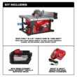 Milwaukee 2736-21HD M18 FUEL ONE-KEY 18- volt Lithium-Ion Brushless Cordless 8-1/4 in. Table Saw Kit W/(1) 12.0Ah Battery & Rapid Charger Milwaukee 2736-21HD M18 FUEL ONE-KEY 18- volt Lithium-Ion Brushless Cordless 8-1/4 in. Table Saw Kit W/(1) 12.0Ah Battery & Rapid Charger