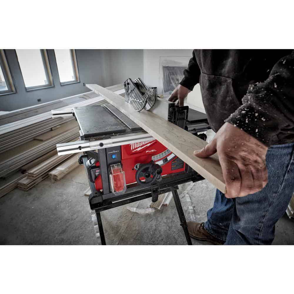 Milwaukee 2736-21HD M18 FUEL ONE-KEY 18- volt Lithium-Ion Brushless Cordless 8-1/4 in. Table Saw Kit W/(1) 12.0Ah Battery & Rapid Charger Milwaukee 2736-21HD M18 FUEL ONE-KEY 18- volt Lithium-Ion Brushless Cordless 8-1/4 in. Table Saw Kit W/(1) 12.0Ah Battery & Rapid Charger - Image 10