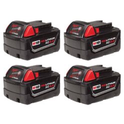 Milwaukee  M18 18-Volt Lithium-Ion XC Extended Capacity Battery Pack 3.0Ah (4-Pack)