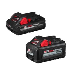 Milwaukee 48-11-1865S M18 18-Volt Lithium-Ion High Output 6.0 Ah and 3.0 Ah Battery (2-Pack)