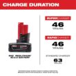 Milwaukee 48-11-2412-48-11-2412 M12 12-Volt Lithium-Ion XC Extended Capacity 3.0 Ah Battery Pack (4-Pack)