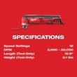 Milwaukee 2494-22-2457-20-2426-20 M12 12V Lithium-Ion Cordless Drill Driver/Impact Driver/Ratchet Combo Kit (3-Tool) with M12 Oscillating Multi-Tool