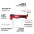 Milwaukee 2821-20-2836-20 M18 FUEL GEN-2 18V Lithium-Ion Brushless Cordless SAWZALL Reciprocating Saw W/ Oscillating Multi-Tool (Tool-Only)