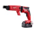 Milwaukee 2866-22-49-20-0001 M18 FUEL 18V Lithium-Ion Brushless Cordless Drywall Screw Gun XC Kit with Collated Screw Gun Attachment
